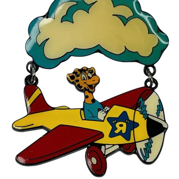 Vintage Toys R Us Limited Edition Pin Geoffrey The Giraffe Airplane New - Picture 10 of 12